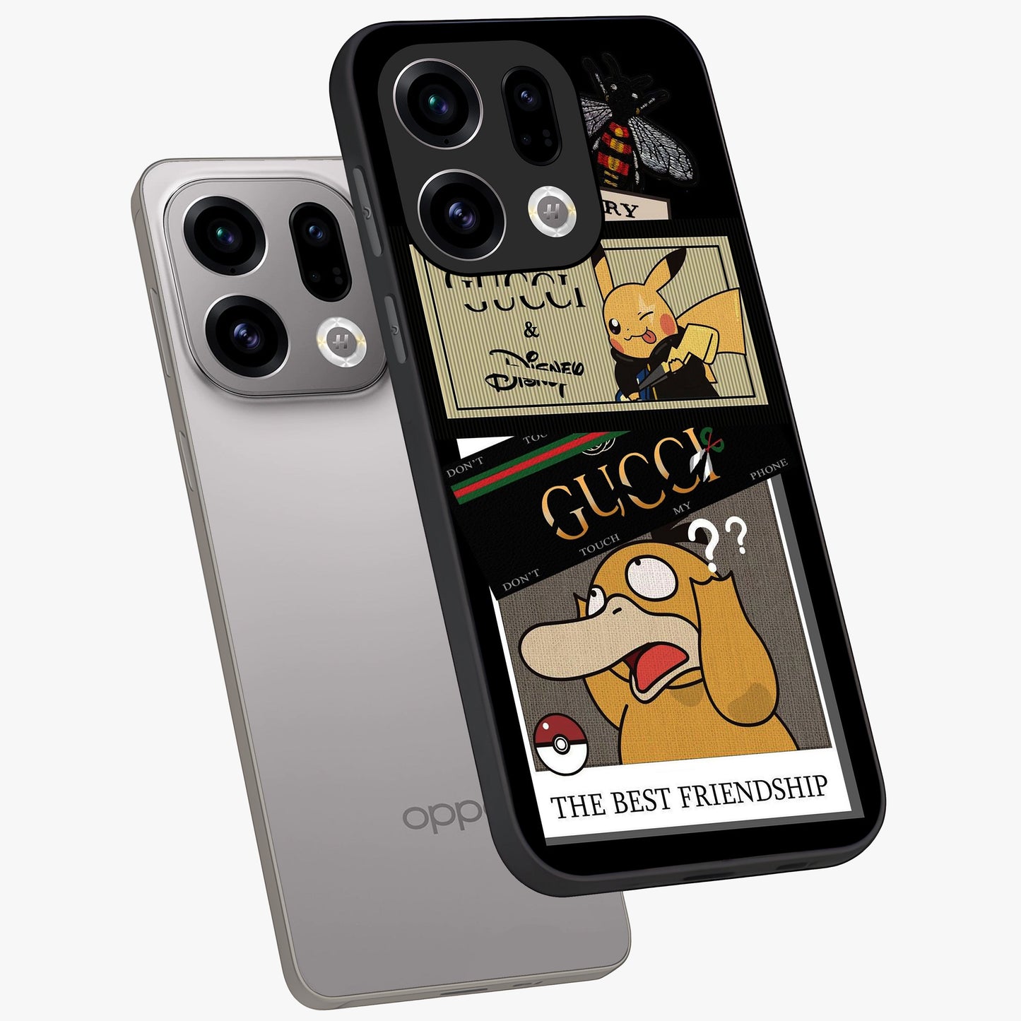 Gucci Play Mashup Glass Case displayed in angled mockup highlighting stylish fashion mashup design with bold aesthetic.