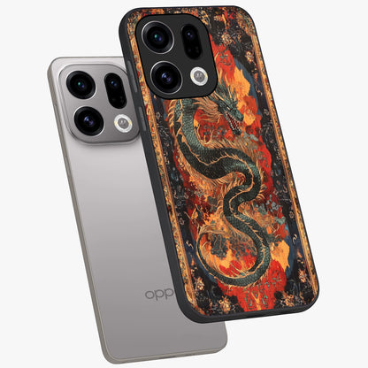 Inferno Dragon Soul Glass Case displayed in angled mockup highlighting powerful dragon illustration with inferno aesthetic.