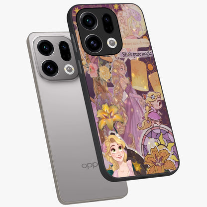 Magical Tangled Dream Glass Case displayed in angled mockup highlighting whimsical fantasy design with magical aesthetic.