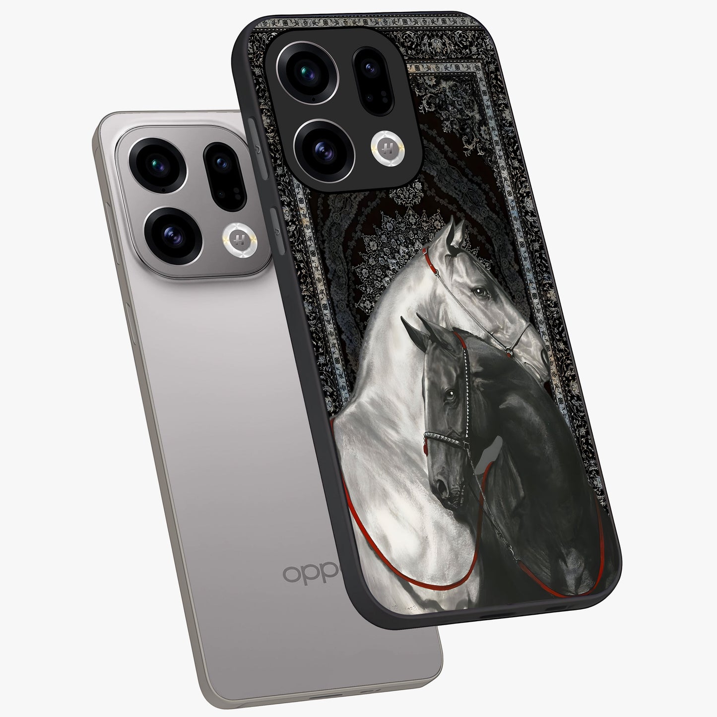 Majestic Ride Legacy Glass Case displayed in angled mockup highlighting sleek vehicle design with bold racing aesthetic.