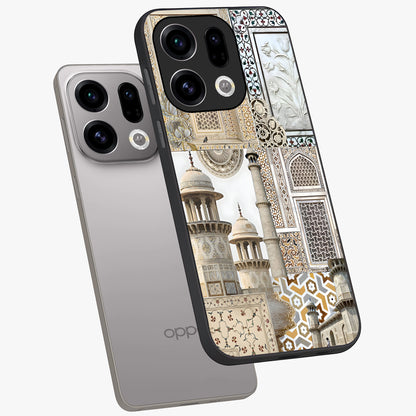 Mughal Marble Legacy Glass Case displayed in angled mockup highlighting elegant heritage marble artwork with royal aesthetic.