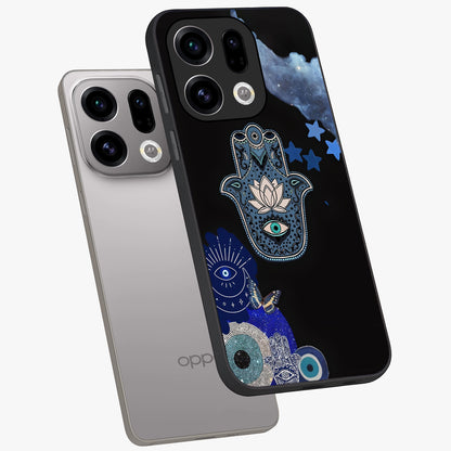 Mystic Hand Aura Glass Case displayed in angled mockup highlighting magical aura design with spiritual aesthetic style.