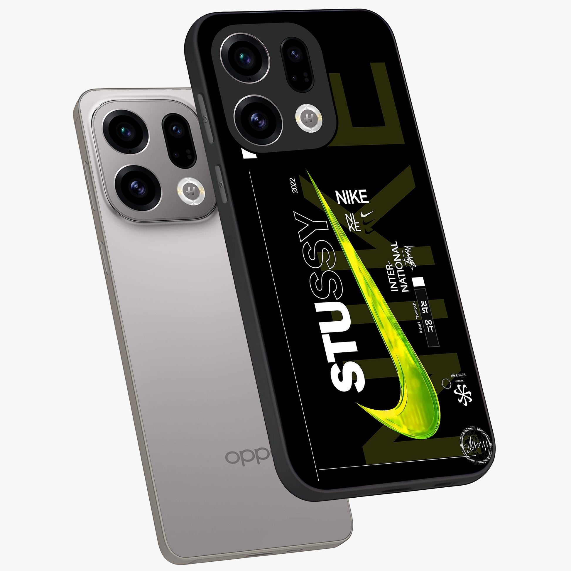 Neon Street Edition Glass Case displayed in angled mockup highlighting vibrant urban design with bold street aesthetic.