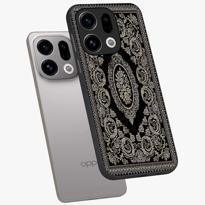 Noir Bloom Elegance Glass Case displayed in angled mockup highlighting refined flower design with stylish noir aesthetic.
