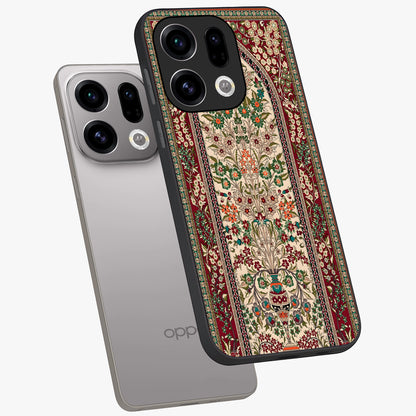 Persian Inspired Glass Case displayed in angled mockup highlighting intricate traditional design with elegant cultural aesthetic.