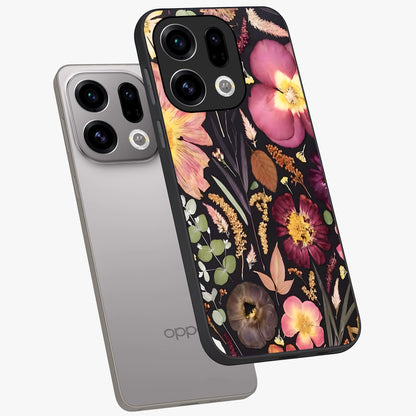 Petal Dream Tapestry Glass Case displayed in angled mockup highlighting decorative petal pattern with elegant botanical aesthetic.