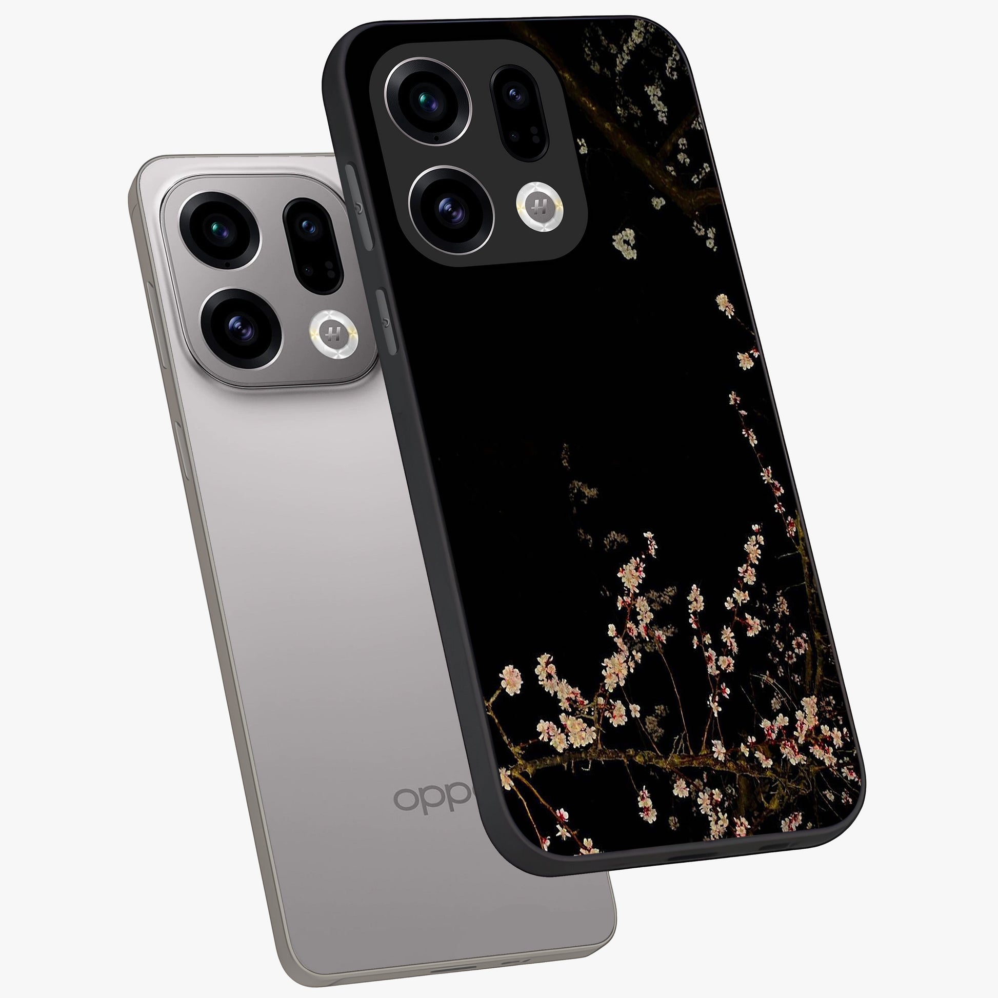 Petal Moon Light With Custom Name Glass Case displayed in angled mockup highlighting delicate petal design with custom name feature.