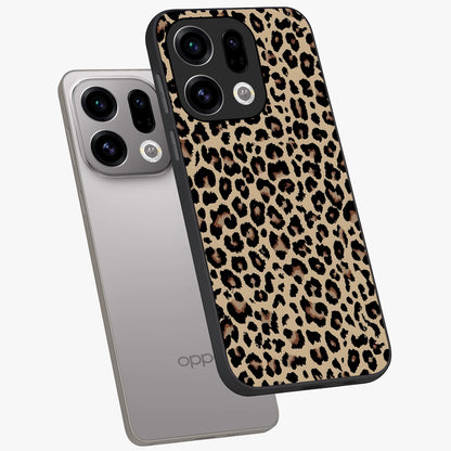 Savage Chic Pattern Glass Case displayed in angled mockup highlighting bold fashion inspired design with chic aesthetic.