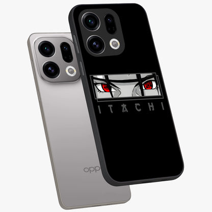 Scarlet Gaze Dominance Glass Case displayed in angled mockup highlighting intense visual design with bold scarlet aesthetic.