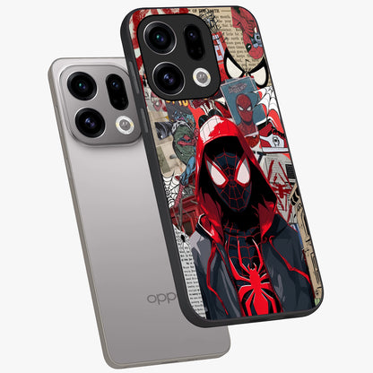 Spider Collage Street Glass Case displayed in angled mockup highlighting dynamic street style collage design with comic aesthetic.