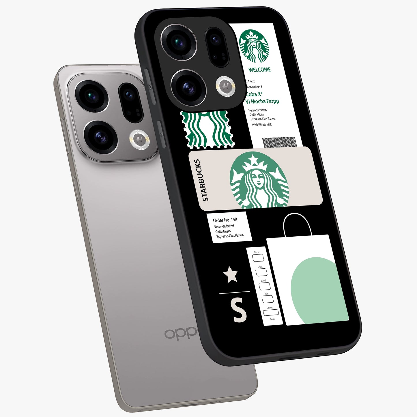 Starbucks Mocha Glass Case displayed in angled mockup highlighting stylish mocha themed design with cozy café aesthetic.