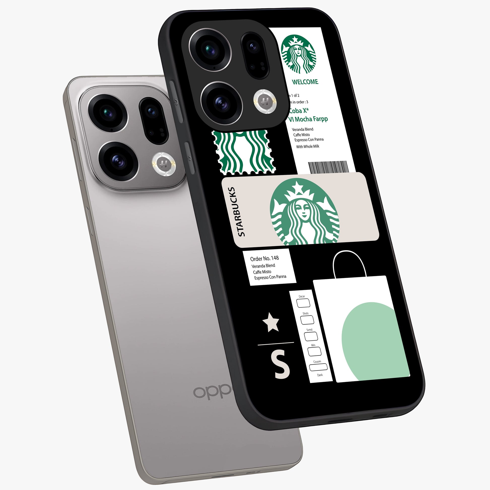 Starbucks Mocha Glass Case displayed in angled mockup highlighting stylish mocha themed design with cozy café aesthetic.