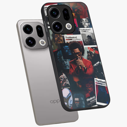 The Weeknd Glass Case displayed in angled mockup highlighting stylish pop culture inspired design with modern aesthetic.