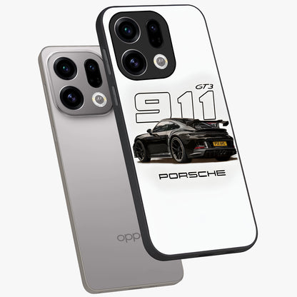 Turbo Legacy Icon Glass Case displayed in angled mockup highlighting dynamic automotive design with performance aesthetic.