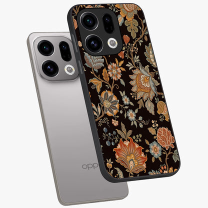 Vintage Floral Dream Glass Case displayed in angled mockup highlighting elegant vintage flower design with soft aesthetic style.