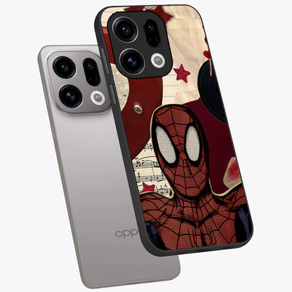 Web Warrior Vibes Glass Case displayed in angled mockup highlighting dynamic web design with comic style aesthetic.
