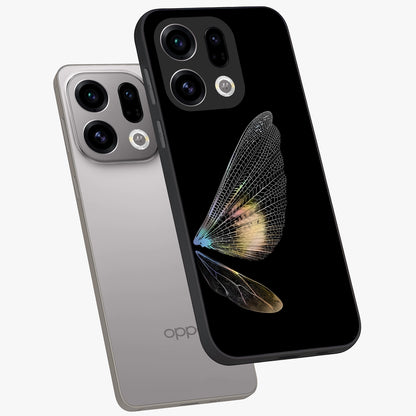 Whispers Of Wings Glass Case displayed in angled mockup highlighting soft feather design with celestial aesthetic style.
