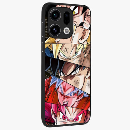 Anime Character Glass Case upright view showcasing expressive anime artwork with bold graphic style.