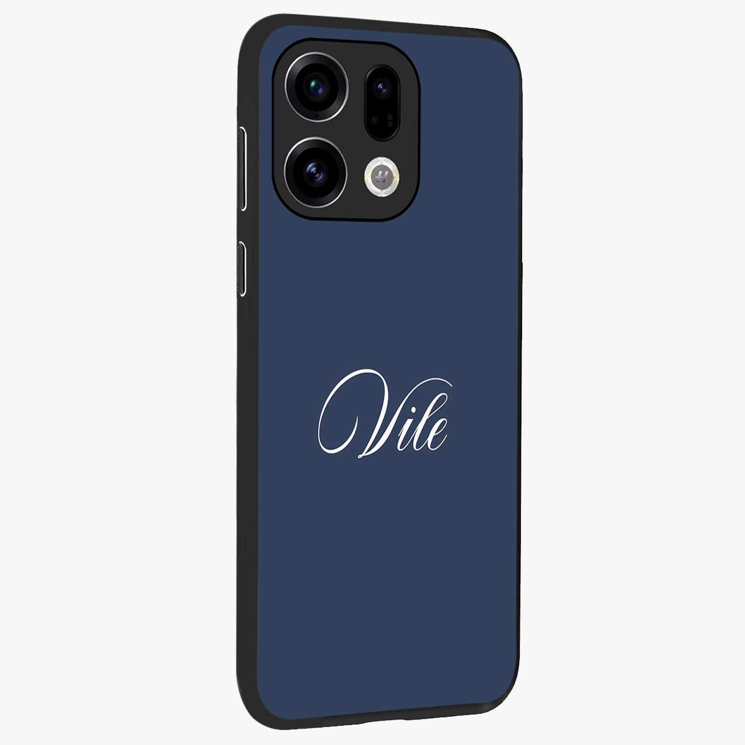 Blue Vintage Floral Pattern Glass Case displayed in angled mockup highlighting classic blue floral pattern and retro aesthetic design.