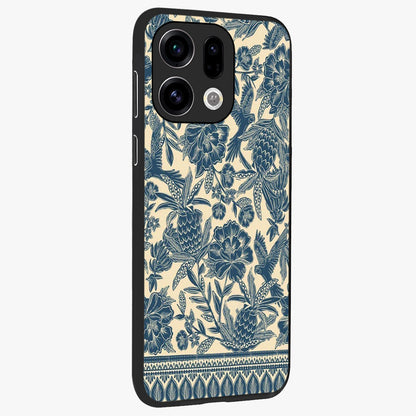Heirloom Wild Bloom Glass Case upright view showcasing delicate wildflower artwork with timeless floral theme.