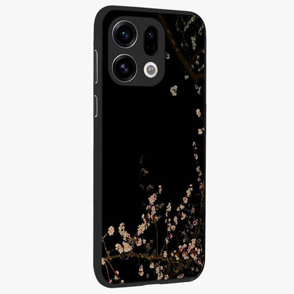 Petal Moon Light With Custom Name Glass Case upright view showcasing elegant floral moon artwork with personalized aesthetic.