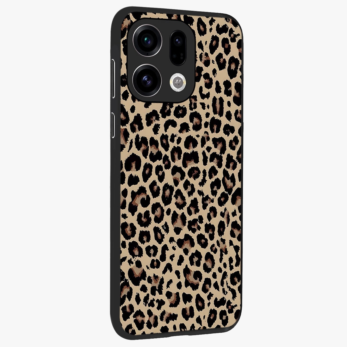 Savage Chic Pattern Glass Case upright view showcasing trendy decorative artwork with edgy fashion theme.