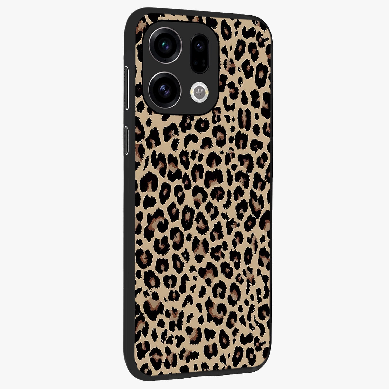 Savage Chic Pattern Glass Case upright view showcasing trendy decorative artwork with edgy fashion theme.