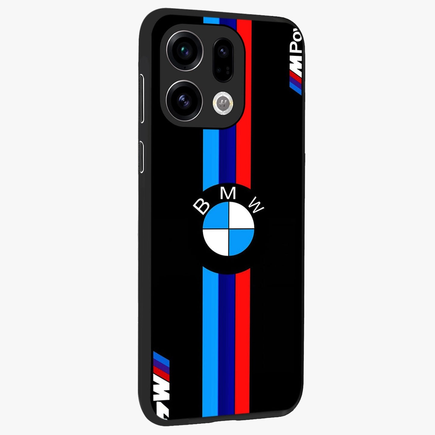 Turbo BMW Beast Glass Case upright view showcasing powerful car artwork with modern motorsport theme.