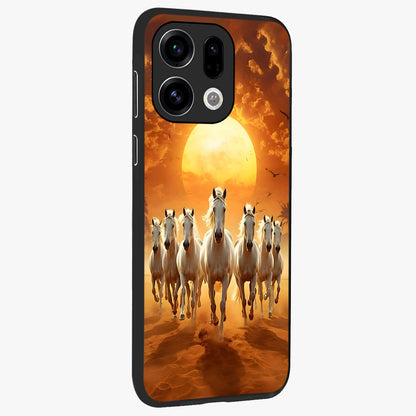 Wild Sunset Majesty Glass Case upright view showcasing dramatic sunset artwork with bold nature theme.