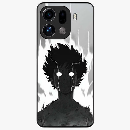 Awakened Inner Rage Glass Case showing flat back view with intense artistic artwork and glossy glass finish.
