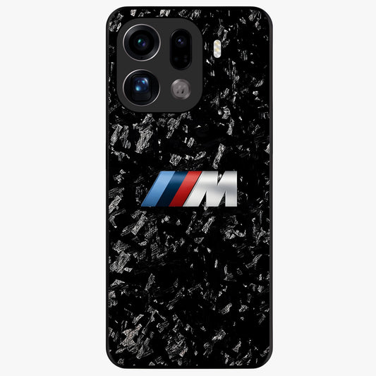 Carbon Speed Mark Glass Case showing flat back view with sporty carbon pattern artwork and glossy glass finish.