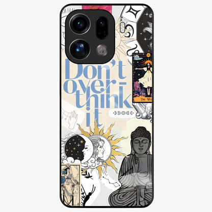 Ethereal Thoughts Glass Case showing flat back view with dreamy artistic artwork and glossy glass finish.