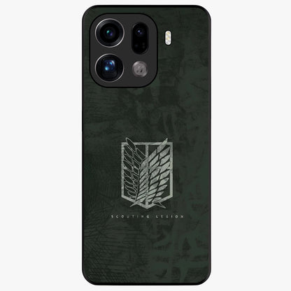 Wings Of Freedom Glass Case showing flat back view with symbolic wings artwork and glossy glass finish.