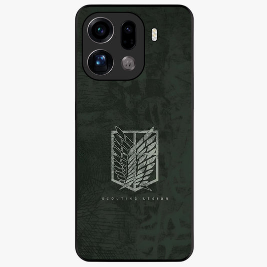 Wings Of Freedom Glass Case showing flat back view with symbolic wings artwork and glossy glass finish.