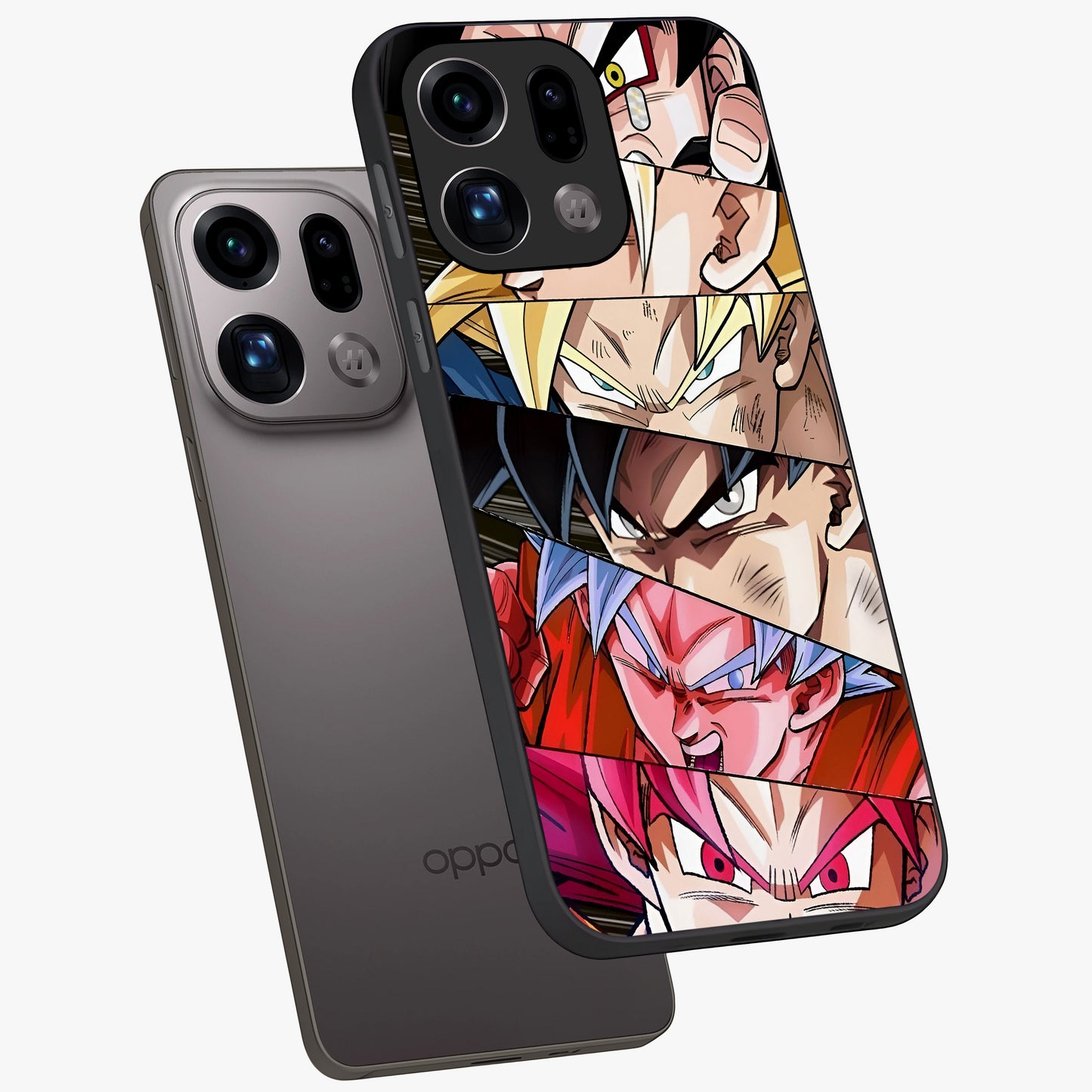 Anime Character Glass Case displayed in angled mockup highlighting colorful anime character illustration.