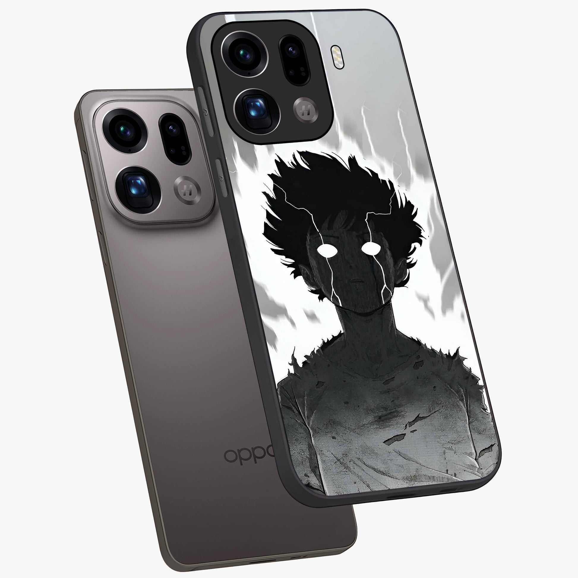 Awakened Inner Rage Glass Case displayed in angled mockup highlighting powerful graphic design and bold artistic theme.