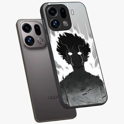 Awakened Inner Rage Glass Case displayed in angled mockup highlighting powerful graphic design and bold artistic theme.