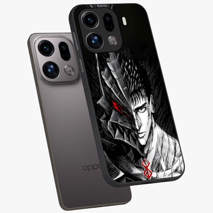 Berserker Blood Oath Glass Case displayed in angled mockup highlighting dark fantasy graphic design and powerful theme.