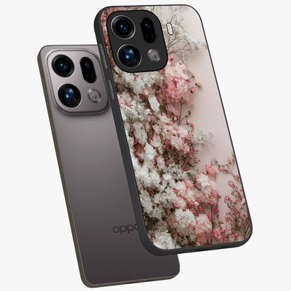 Blush Blossom Cloud Glass Case displayed in angled mockup highlighting soft cloud and blossom design with pastel aesthetic.