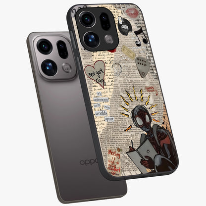 City Dream Sketch Glass Case displayed in angled mockup highlighting minimal city illustration with aesthetic sketch style.
