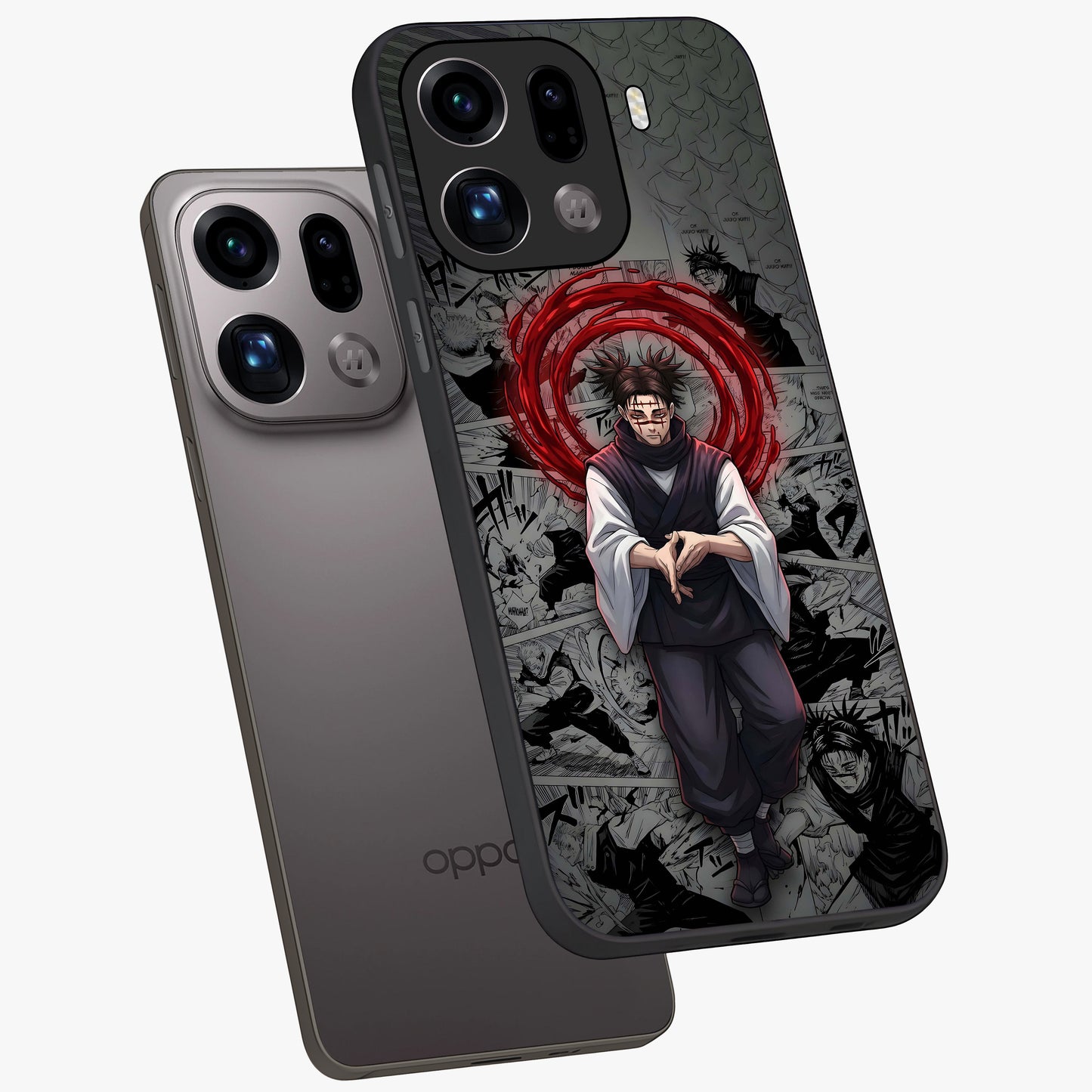 Cursed Ritual Ascension Glass Case displayed in angled mockup highlighting mystical ritual illustration with supernatural aesthetic.