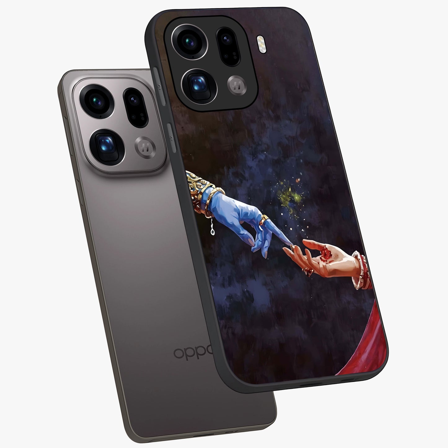 Divine Touch Eternal Glass Case displayed in angled mockup highlighting elegant divine inspired design with calm aesthetic style.
