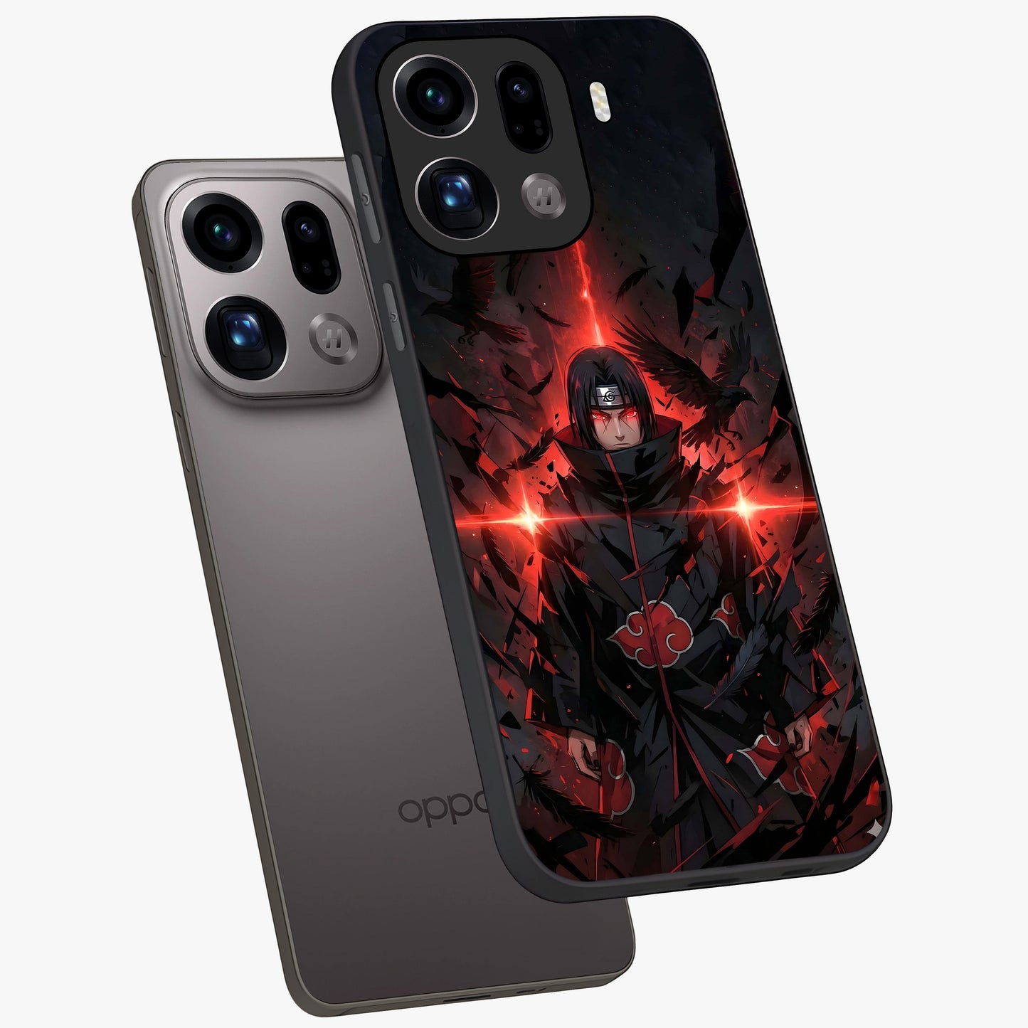Focused Blade Discipline Glass Case displayed in angled mockup highlighting clean minimal text artwork with modern aesthetic style.