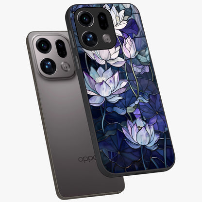 Gloss Petal Rush Glass Case displayed in angled mockup highlighting vibrant petal design with elegant floral aesthetic.