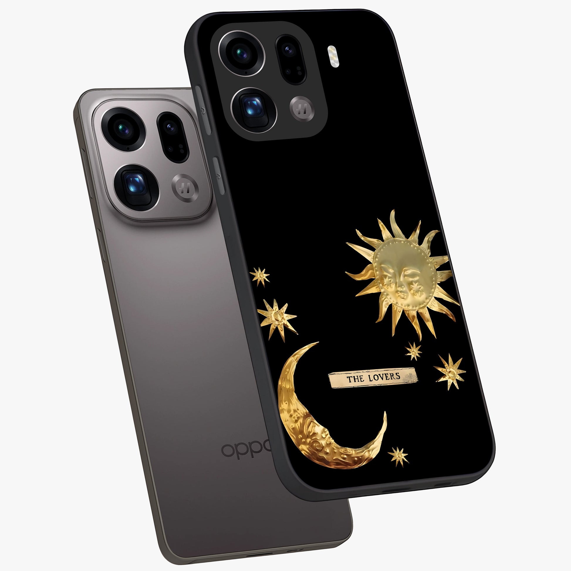 Gold Sun Blush Glass Case displayed in angled mockup highlighting radiant sun design with warm golden aesthetic.
