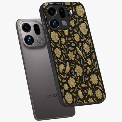 Golden Evil Eye Mandala Glass Case displayed in angled mockup highlighting protective evil eye symbol with golden mandala design.