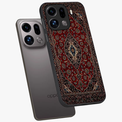Heritage Carpet Royale Glass Case displayed in angled mockup highlighting intricate royal carpet design with heritage aesthetic.