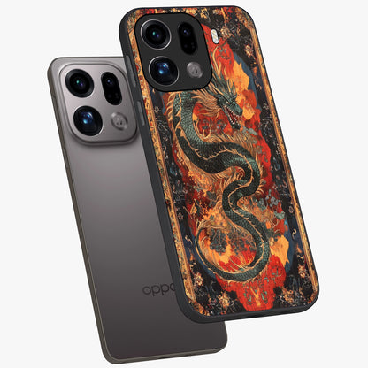 Inferno Dragon Soul Glass Case displayed in angled mockup highlighting powerful dragon illustration with inferno aesthetic.