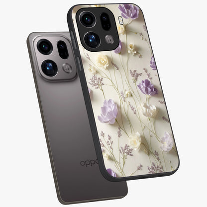 Lilac Breeze Harmony Glass Case displayed in angled mockup highlighting calm lilac breeze design with soothing aesthetic style.