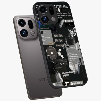 Midnight Love Echo Glass Case displayed in angled mockup highlighting elegant love inspired design with deep aesthetic style.